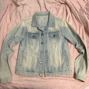 Denim Jean distressed jacket